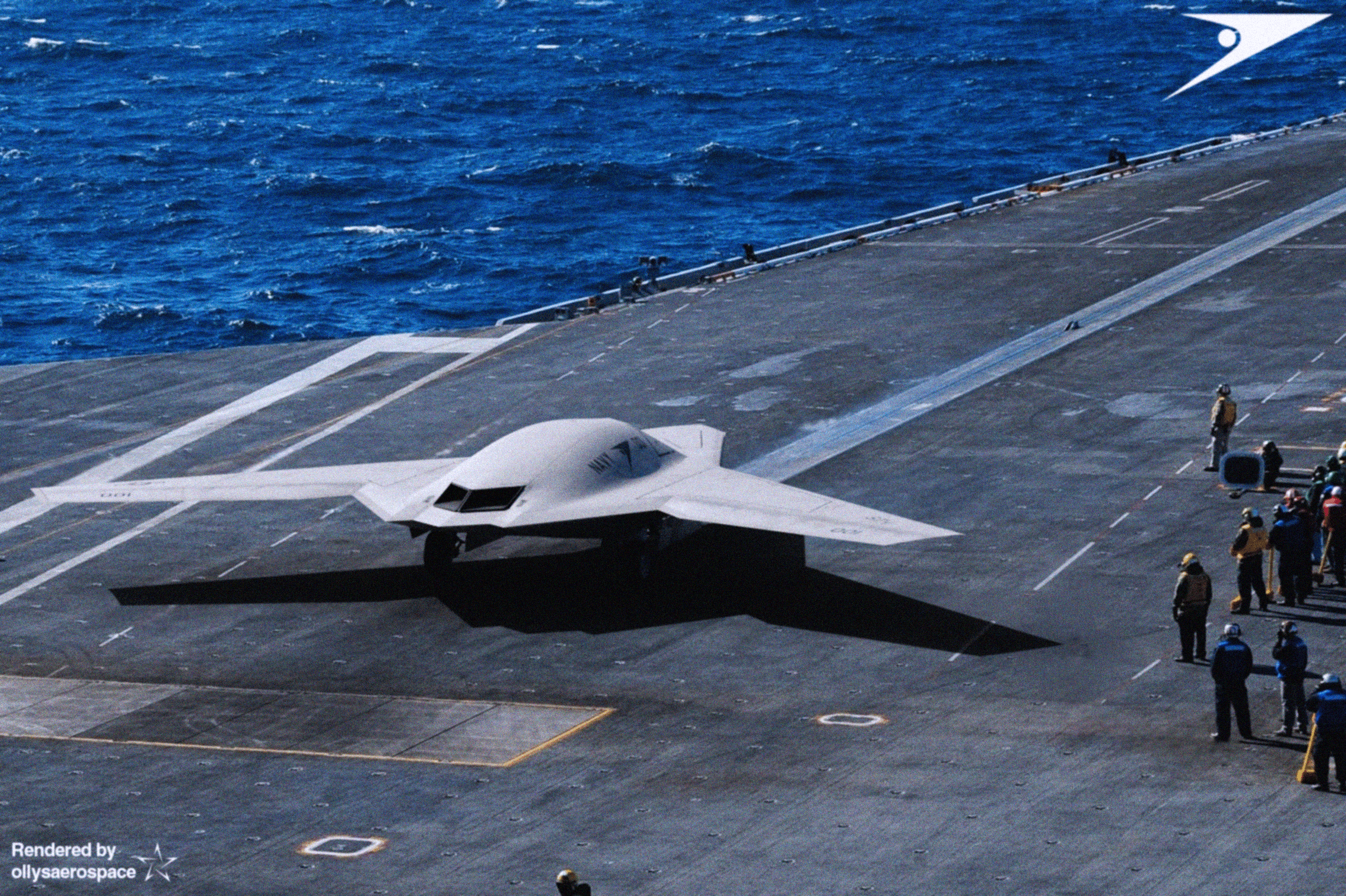 ST-1N on carrier deck