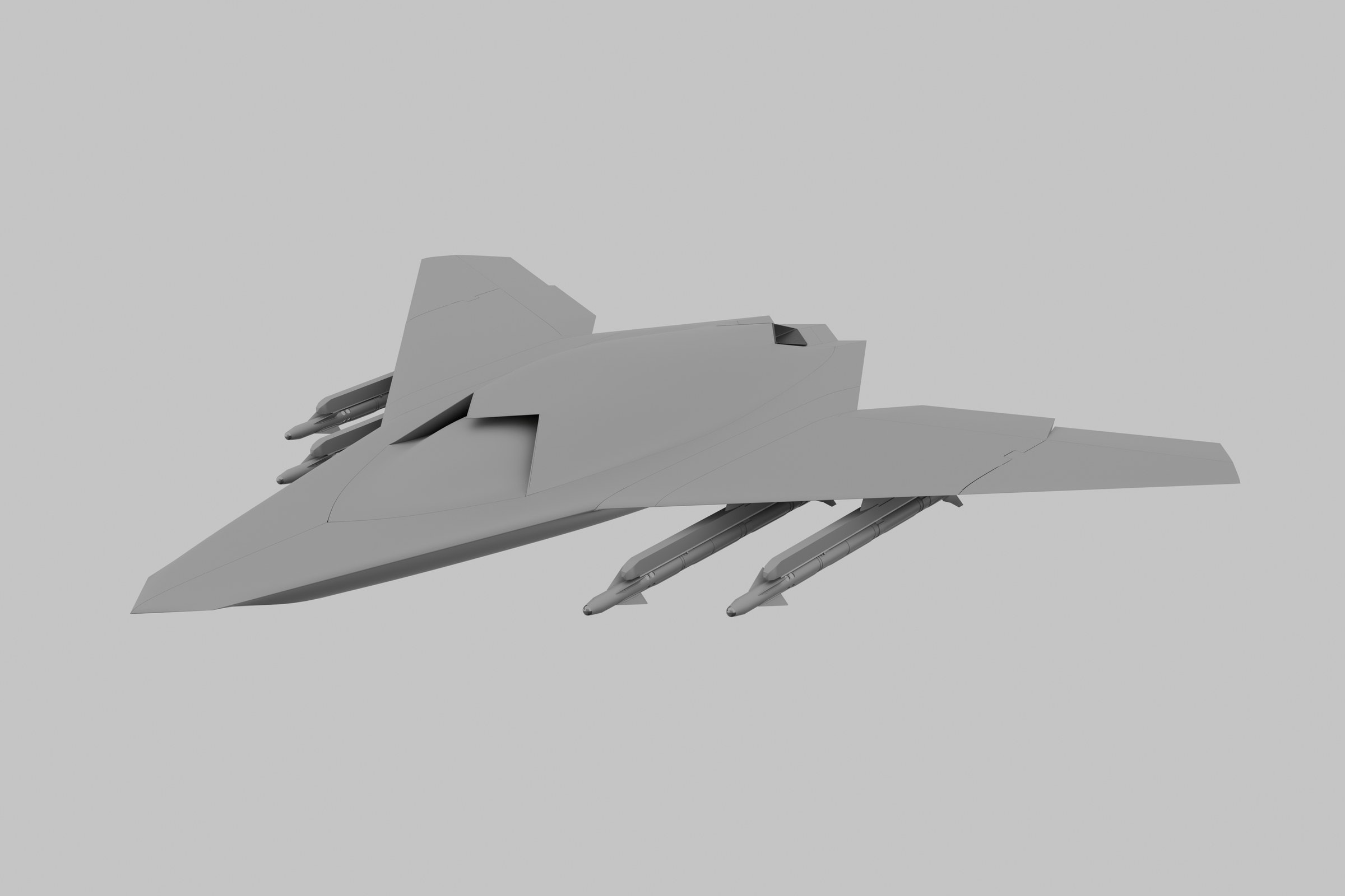 Specter II airframe carrying four air-to-air missiles